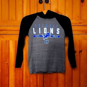Kids Detroit lions light hoodie